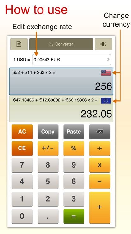 calculate exchange rates calculator tool.